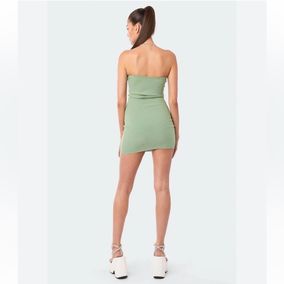 EDIKTED Sweetheart Strapless Rib Knit Minidress - Picture 5 of 10